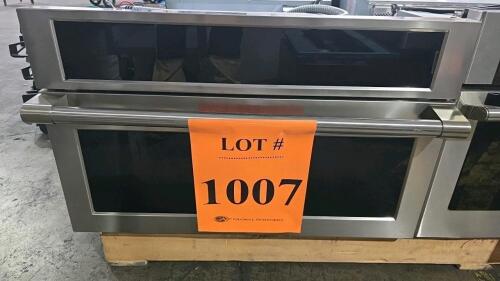 GE Advantium Built-In Microwave Oven ZMB9032SN1SS, stainless steel, 1.6 cubic foot capacity, 1000W cooking power, 3300W max input, dimensions 29 3/4" x 21 1/2" x 19 1/4", sensor cooking, convection, drop down door, Serial Number: LS500015M