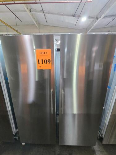 Miele MasterCool K2802VI Refrigerator and F2812VI Freezer Columns, 30" wide each, built-in stainless steel, right-hand and left-hand swing, ENERGY STAR&reg; qualified, integrated digital touch controls, automatic defrost, ice maker (freezer), adjustable shelv