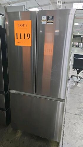 Samsung RF18A5101SR/AA 17.5 cu. ft. French Door Refrigerator, featuring Twin Cooling Plus&trade; System, LED Lighting, Power Cool &amp; Power Freeze Functions, Serial Number: 0BEF4BAT704969K. $1349