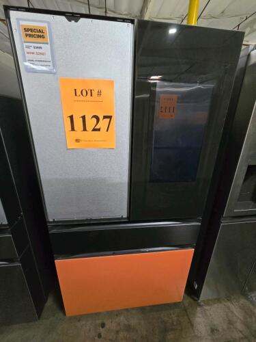 Samsung RF29BB8900ACAA Bespoke 4-Door French Door Refrigerator, 28.6 cu. ft., Family Hub&trade;, Charcoal Glass, FlexZone&trade; Drawer with 5 Temperature Zones, Beverage Center with AutoFill Water Pitcher, Dual Auto Ice Maker (Cubed Ice and Ice Bites), Metal Cooling
