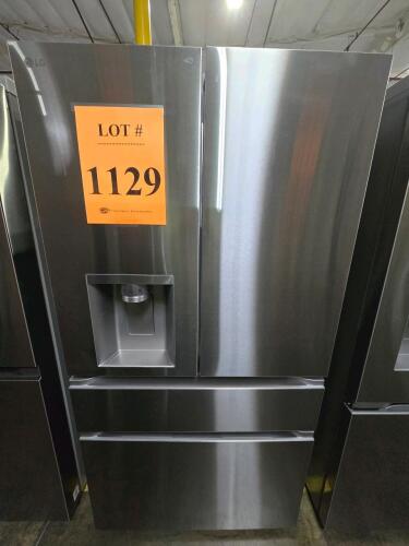 LG LF29S9730S 28.6 cu.ft. French Door Refrigerator with Dual Ice Makers, Wi-Fi connectivity (ThinQ), ENERGY STAR&reg; certified, automatic defrost, PrintProof&trade; stainless steel finish, and a water dispenser. Serial Number: 508KRGG4S631.