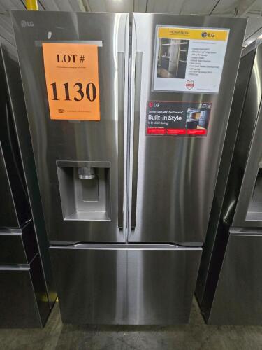LG LF24Z6530S 23.7 cu. ft. French Door Refrigerator featuring ENERGY STAR&reg; certification, PrintProof&trade; Stainless Steel finish, and LG ThinQ&reg; Wi-Fi connectivity. Serial Number: 409KRLR4R840.