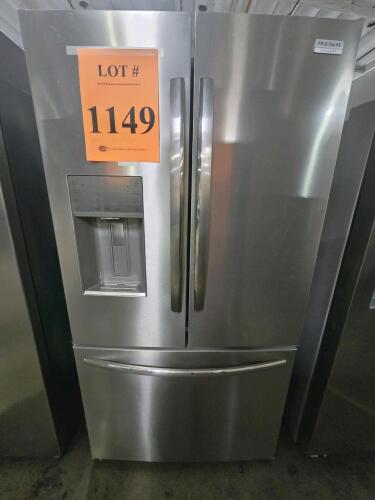 Frigidaire Gallery GRFS2853AF0 27.8 Cu. Ft. French Door Refrigerator, featuring CrispSeal&reg; Plus Crispers with Auto Humidity, SpaceWise&reg; Organization System, Adjustable Temp Drawer, EvenTemp&reg; Cooling System, and Sabbath Mode. Serial Number: 4A20902759. $33