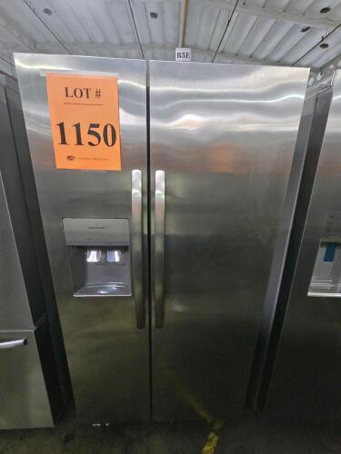Electrolux FRSS2623ASA Side-by-Side Refrigerator, 25.6 cu ft capacity, stainless steel finish, features include EvenTemp&trade; Cooling System, Fresh Storage Crispers, Flexible Interior Organization, Bright LED Lighting, automatic defrost, glass refrigerator sh