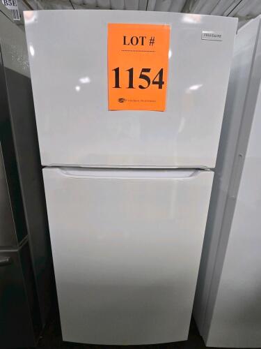 Electrolux FFTR1835VW0 18 cu. ft. Top Freezer Refrigerator, manufactured September 2021, features a 2-door configuration, optional ice maker (IM117000), glass shelves, adjustable storage, 115V/2.0A/60Hz electrical, 178W defrost input, R600a refrigerant, c