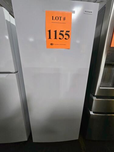 Electrolux FFFU13F2VW 13 Cu. Ft. Upright Freezer featuring LED interior lighting, reversible door, door ajar and high temp alarm, power outage assurance, EvenTemp&trade; cooling system, frost-free design, floor-projected power-on indicator, garage ready (operat
