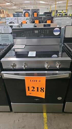 Whirlpool WFES3330RZ 30" Freestanding Electric Range featuring a 5.3 cu. ft. oven, 5 burners including 2 FlexHeat&trade; Dual Radiant Elements, No Preheat Mode, Steam Clean Option, Keep Warm Setting, Fingerprint Resistant Stainless Steel finish, ENERGY STAR&reg; Qu