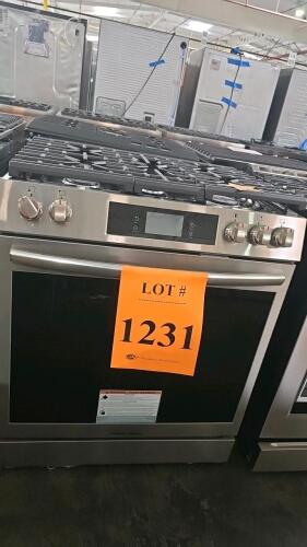 Frigidaire GCFG3060BFA 30" Slide-In Gas Range featuring 5 burners, 6.0 cu. ft. oven capacity, Total Convection, Air Fry, No Preheat, Slow Cook, Steam Bake, Steam Roast, Air Sous Vide, Convection Roast, Convection Bake, Bread Proof, Dehydrate, 18,000 BTU Q