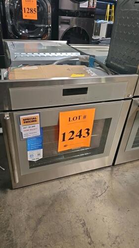 Thermador MED301RWS/03 30" Built-in Electric Wall Oven featuring True Convection, 4.5 cu. ft. capacity, TFT Touch Control, self-cleaning function, Wi-Fi connectivity (Home Connect&reg;), Multi-Point Temperature Meat Probe, Rotisserie, Air Fry Mode, Fast Prehe