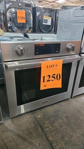 High-end Dacor 30-inch built-in single wall oven with steam assist, convection, Wi-Fi controls,Model: DOB30P977SSSerial Number: 0HP67DBNB00030P $3999