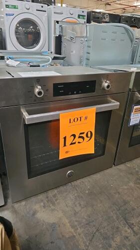 Bertazzoni PROF30FSEXV 30" electric range features a 4.7 cu ft European convection oven, 4 electric burners, stainless steel finish, 29.88 x 27.375 x 35.5 in (76 x 69.5 x 90 cm), 120/208-240V, 4400-5500W, self-cleaning, digital display, made in Italy, sof