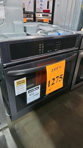 Frigidaire FFEW3026TDD 30" Electric Wall Oven with 4.2 cu. ft. capacity, built-in installation, electronic touch controls, self-cleaning, 240V/20A electrical requirements, 29" H x 30" W x 24.75" D, 2 oven racks, oven light, UL &amp; CSA listed, black fini