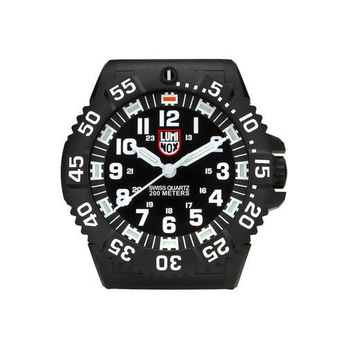 LUMINOX, BLACK PLASTIC QUARTS WALL CLOCK, LUMINOX-BIG-40-BOXED (IN ORIGINAL BOX) - MSRP: $985 US (IN ORIGINAL BOX)