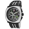 LUMINOX, TONY KANAAN CHRONOGRAPH BLACK GENUINE LEATHER AND DIAL WATCH, LUMINOX-1143 (IN ORIGINAL BOX) - MSRP: $1400 US (IN ORIGINAL BOX)