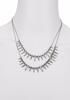 ALEXIS BITTAR, MIDNIGHT, WOMEN'S MIDNIGHT STERLING SILVER & LIGHT BLUE QUARTZ LAYER NECKLACE, ALEXISBITJ-FN53N005 (NO BOX) - MSRP: $1795 US (IN ORIGINAL BOX)