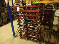 Verrijdbare karretjes met zwaarlast wielen - 20 stuks (Moving trolley with heavy duty castors - Quantity 20)