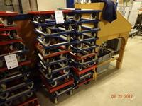 Verrijdbare karretjes met zwaarlast wielen - 20 stuks (Moving trolley with heavy duty castors - Quantity 20)