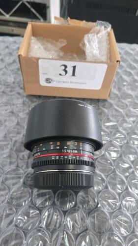 ROKINON 85mm F1.5 LENS