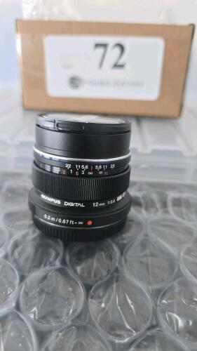 OLYMPUS 12mm F2 ED MFT LENS