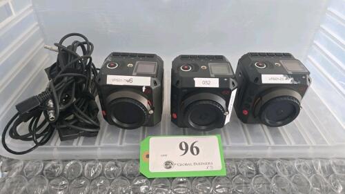 LOT OF 3, Z CAM E2 MODULAR 4K CINEMA CAMERA W/POWER CONVERSION CABLE ONLY, NO POWER ADAPTER
