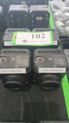 LOT OF 4, Z CAM E2 MODULAR 4K CINEMA CAMERA W/POWER CONVERSION CABLE ONLY, NO POWER ADAPTER