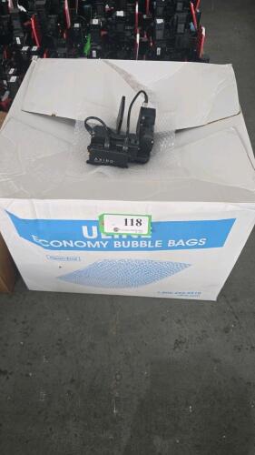 LOT OF 38, AXIBO AUTOMATED PAN-TILT UNITS (BUYERS ARE RESPONSIBLE TO CONTACT AXIBO DIRECTLY FOR SUPPORT OR CUSTOM SOFTWARE