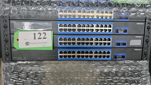 LOT OF 3, TRENDNET TEG-30262 10G SWITCH