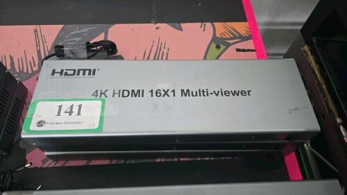 LOT OF 3, XOLORSPACE 4K HDMI 16X1 MULTI-VIEWER