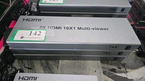 LOT OF 3, XOLORSPACE 4K HDMI 16X1 MULTI-VIEWER