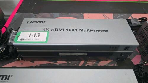 LOT OF 3, XOLORSPACE 4K HDMI 16X1 MULTI-VIEWER