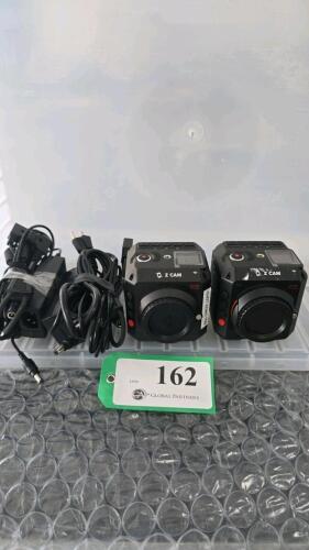 LOT OF 2, Z CAM E2 MODULAR 4K CINEMA CAMERA W/POWER CONVERSION CABLE AND POWER ADAPTER