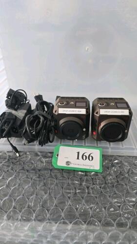 LOT OF 2, Z CAM E2 MODULAR 4K CINEMA CAMERA W/POWER CONVERSION CABLE AND POWER ADAPTER