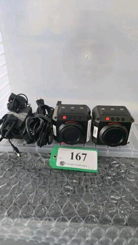 LOT OF 2, Z CAM E2 MODULAR 4K CINEMA CAMERA W/POWER CONVERSION CABLE AND POWER ADAPTER