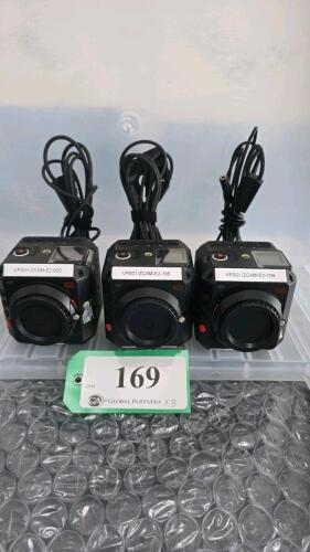 LOT OF 3, Z CAM E2 MODULAR 4K CINEMA CAMERA W/POWER CONVERSION CABLE ONLY (NO POWER ADAPTER)