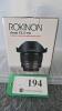 RIKINON 8mm F3.5-HD FISHEYE LENS