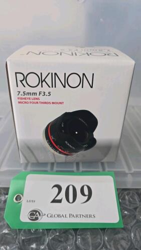 ROKINON 7.5mm F3.5 FISHEYE LENS