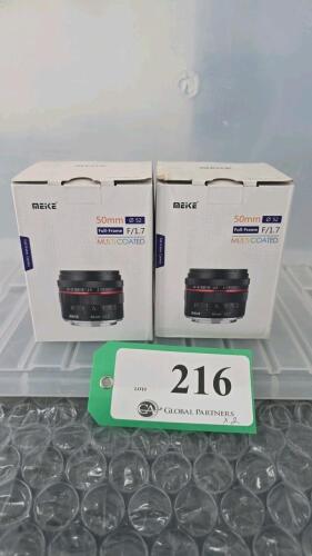 LOT OF 2, MIIKE 50mm F1.7 E-MOUNT