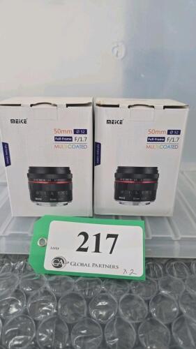 LOT OF 2, MIIKE 50mm F1.7 E-MOUNT