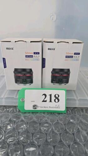 LOT OF 2, MIIKE 50mm F1.7 E-MOUNT