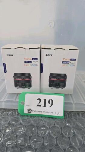 LOT OF 2, MIIKE 50mm F1.7 E-MOUNT