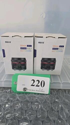 LOT OF 2, MIIKE 50mm F1.7 E-MOUNT