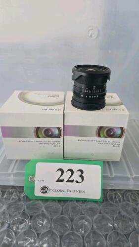 LOT OF 2, LAOWA 9mm F2.8 MFT LENS
