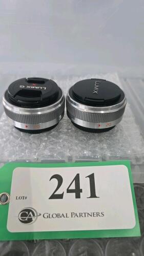 LOT OF 2, LUMIX PRIME 20mm LENS