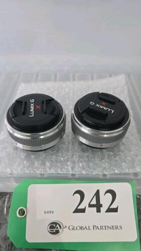 LOT OF 2, LUMIX PRIME 20mm LENS