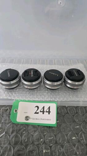 LOT OF 4, LUMIX PRIME 20mm LENS