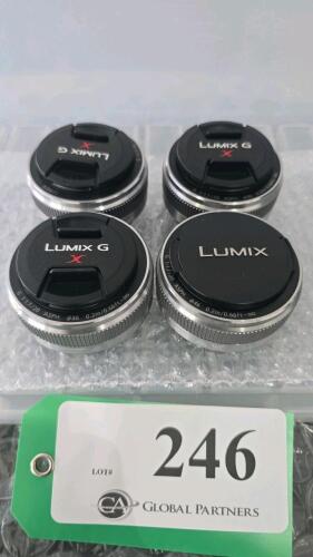 LOT OF 4, LUMIX PRIME 20mm LENS