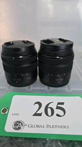 LOT OF 2, LUMIX 14-42mm LENSES