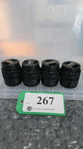 LOT OF 4, LUMIX 14-42mm LENSES