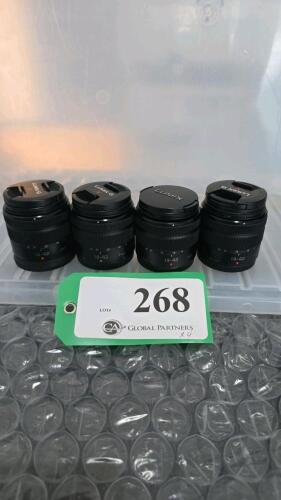 LOT OF 4, LUMIX 14-42mm LENSES