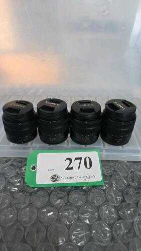 LOT OF 4, LUMIX 14-42mm LENSES